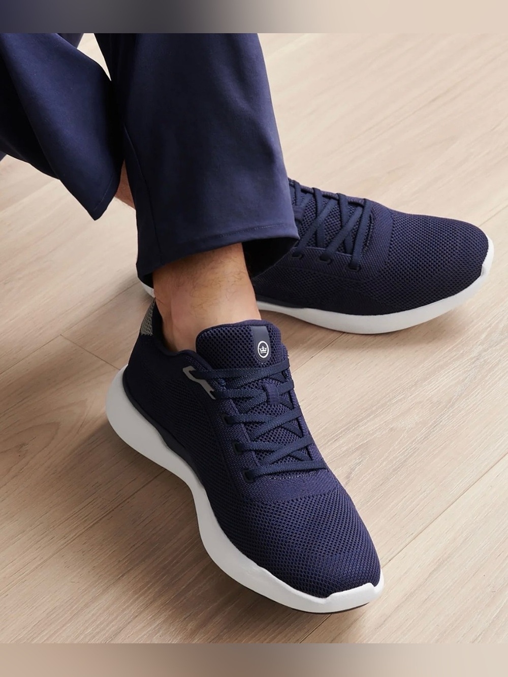Peter Millar Glide V3 Crown Sport Men’s Size 8.5 Blue Knit Comfort Casual Shoes